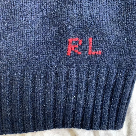Ralph Lauren Polo Bear Sweater wool medium $450 - Picture 5 of 5